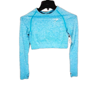 GYMSHARK Vital seamless 2.0 crop lomg sleeve top